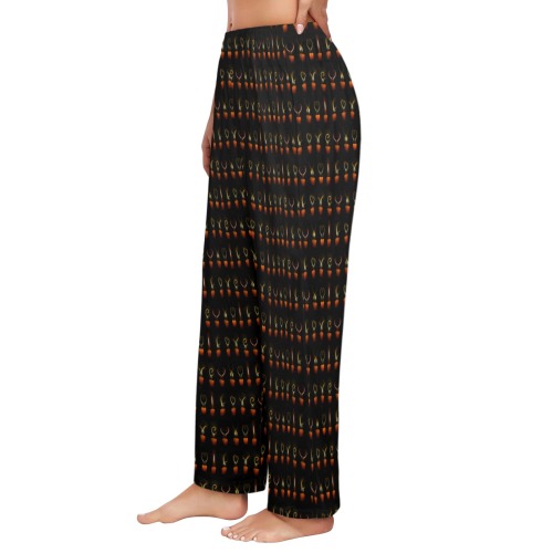 Gothic Love Candles Women's Pajama Trousers without Pockets