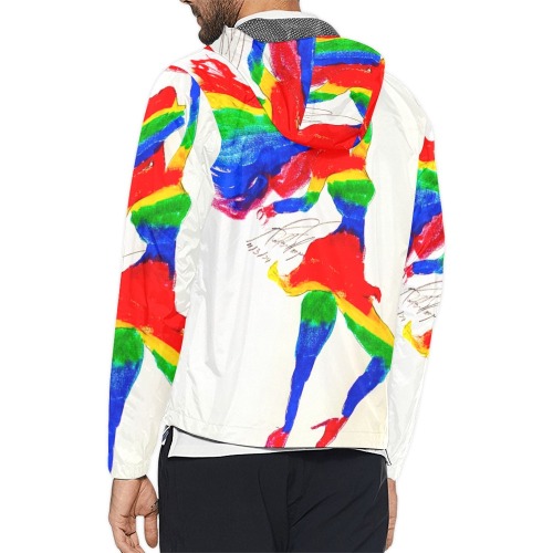 rainbow silhouette Unisex All Over Print Windbreaker (Model H23)