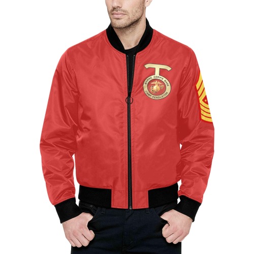 Sergeant Major Of The Marine Corps Camp Pendleton All Over Print Quilted Bomber Jacket for Men (Model H33)