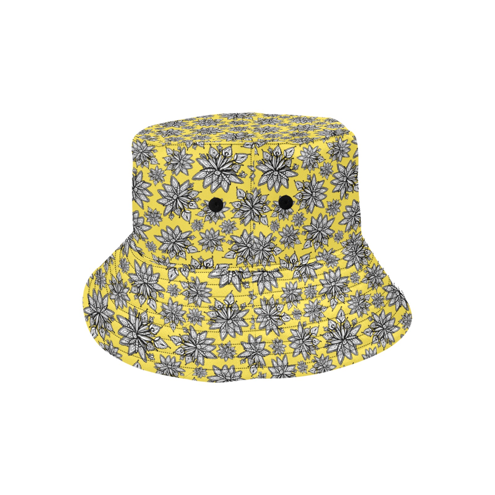 Creekside Floret - bright yellow Unisex Summer Bucket Hat