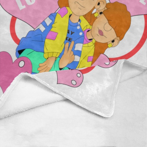 I GOT YOU with hearts Ultra-Soft Micro Fleece Blanket 30''x40''
