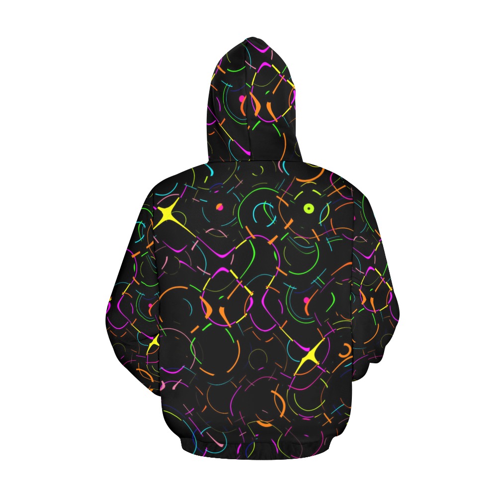 unfamiliarfaces All Over Print Hoodie for Women (USA Size) (Model H13)