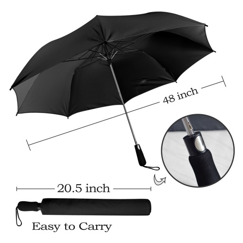 mandala 3D-10 silver Semi-Automatic Foldable Umbrella (Model U12)