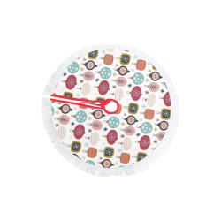 Christmas Ornaments Thick Fringe Christmas Tree Skirt 30"x30"