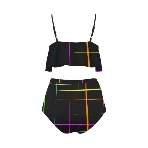 colorhappens High Waisted Ruffle Bikini Set (Model S13)
