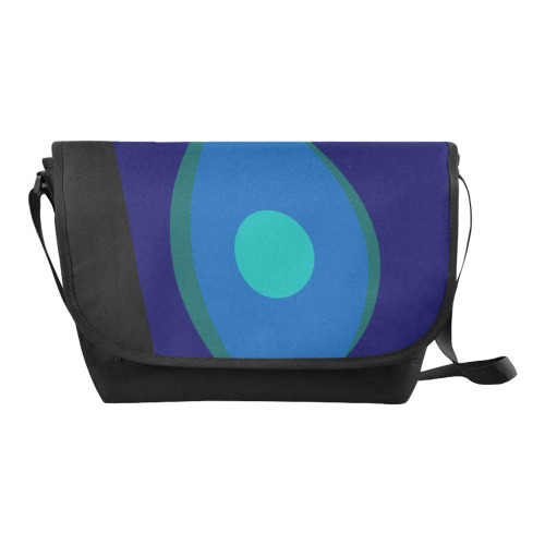 Dimensional Blue Abstract 915 New Messenger Bag (Model 1667)