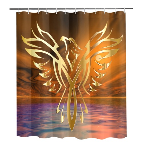 Phoenix Rising Shower Curtain 72"x84"