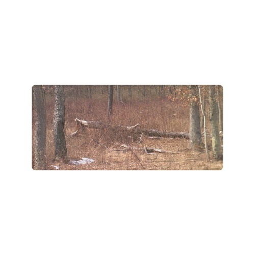 Falling tree in the woods Gaming Mousepad (35"x16")