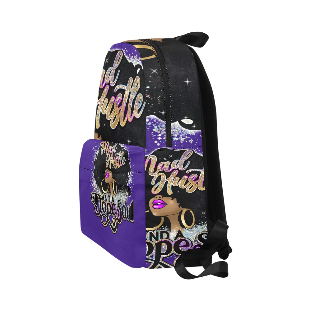 madhustledopesoul purple back pack Unisex Classic Backpack (Model 1673)