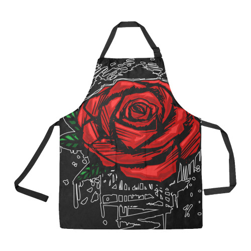 Rugged Rose All Over Print Apron