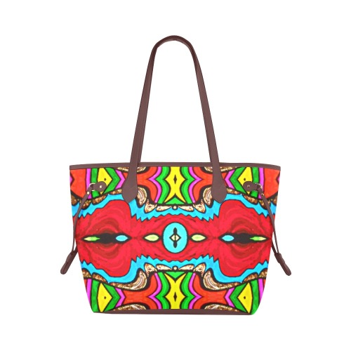 Aztec Inspired Clover Canvas Tote Bag (Model 1661)