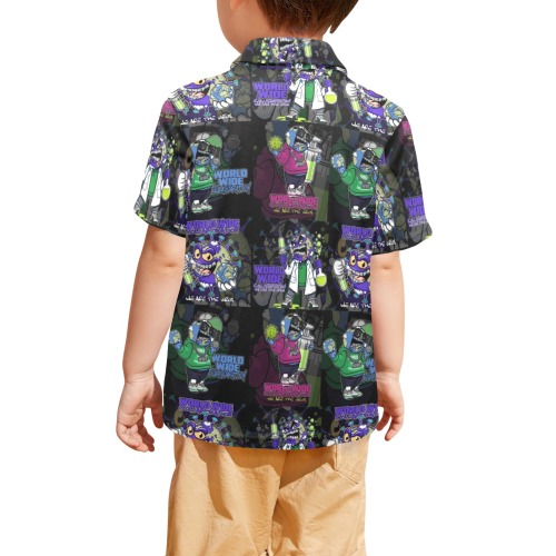 wwcfam Little Boys' All Over Print Polo Shirt (Model T55)