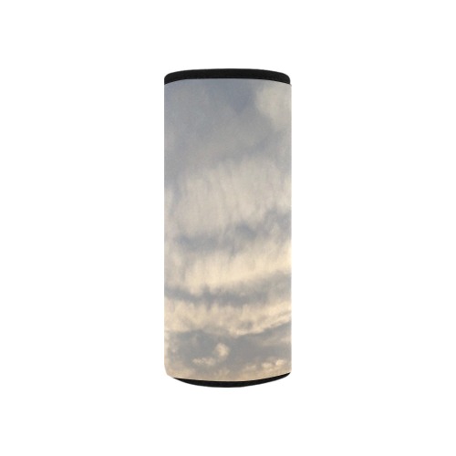 Rippled Cloud Collection Neoprene Water Bottle Pouch/Small