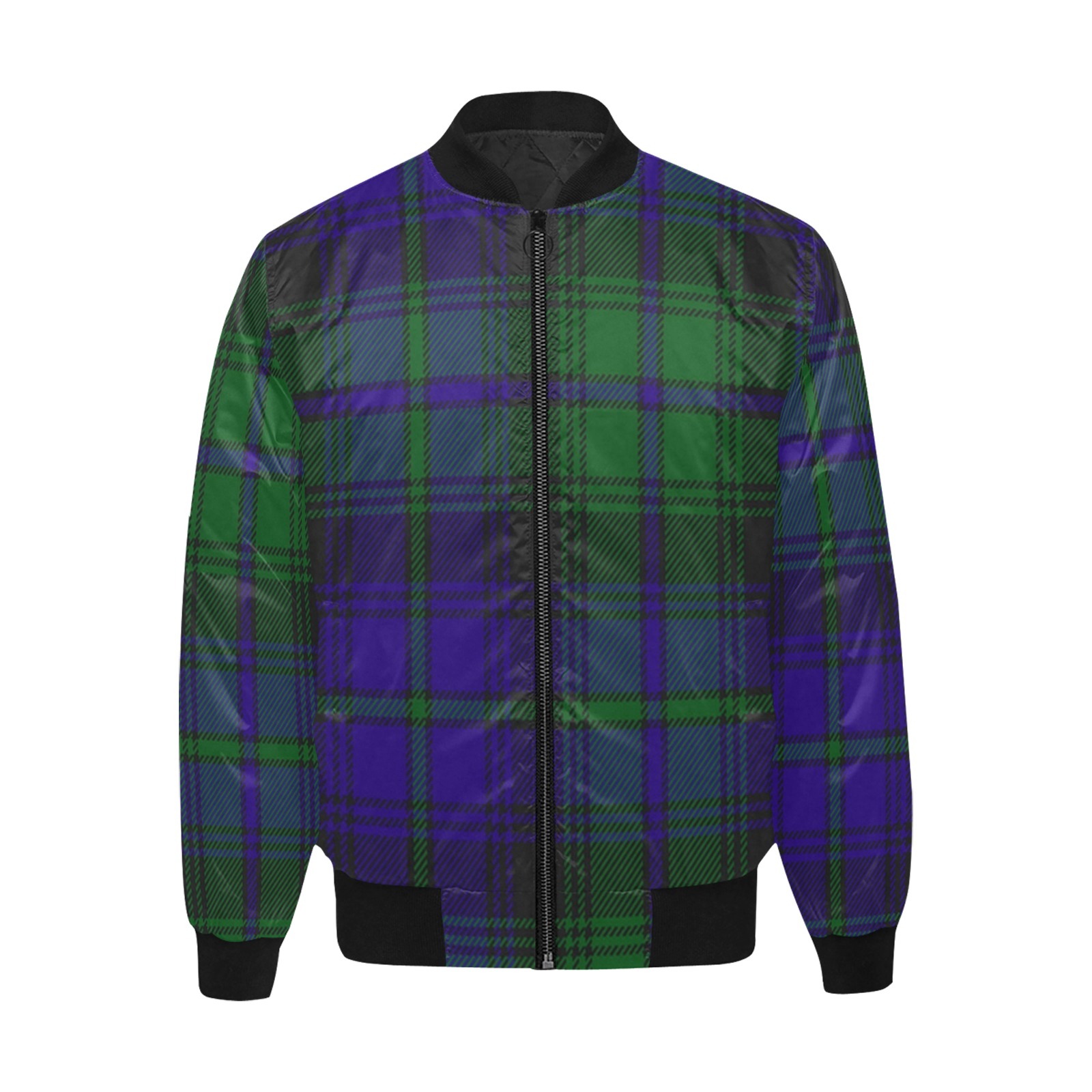 5TH. ROYAL SCOTS OF CANADA TARTAN All Over Print Quilted Bomber Jacket for Men (Model H33)