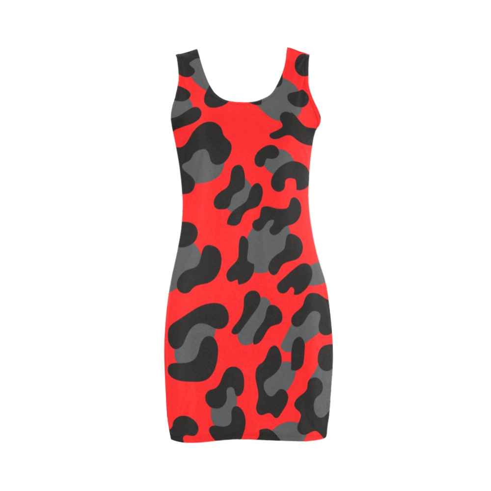 vestido leopardo rojo Medea Vest Dress (Model D06)