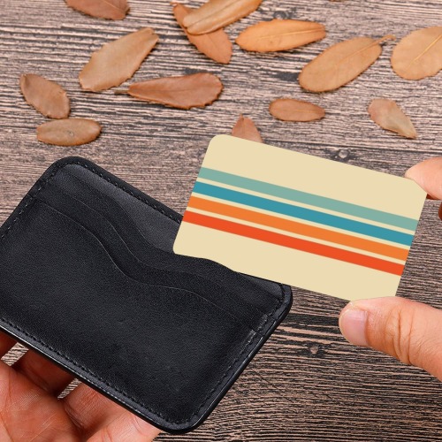 Insert Card / Retro Stripe Wallet Insert Card (Two Sides)