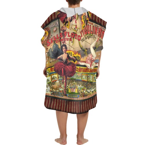 The Circus is Coming to Town Beach Changing Robe (Large Size)