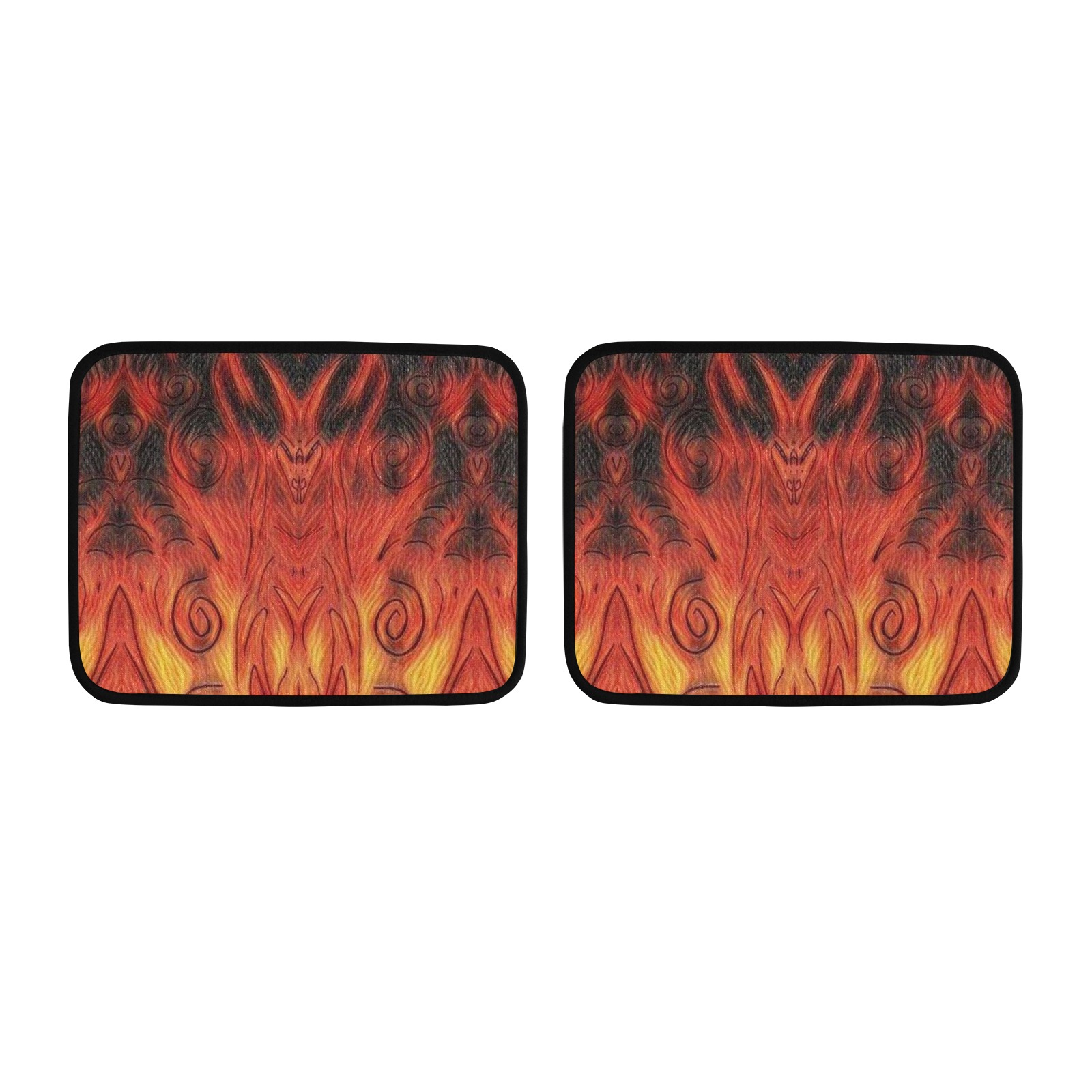 Devil Mat. Back Car Floor Mat (2pcs)