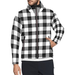 Buffalo Print - Black and White - Unisex Unisex All Over Print Windbreaker (Model H23)