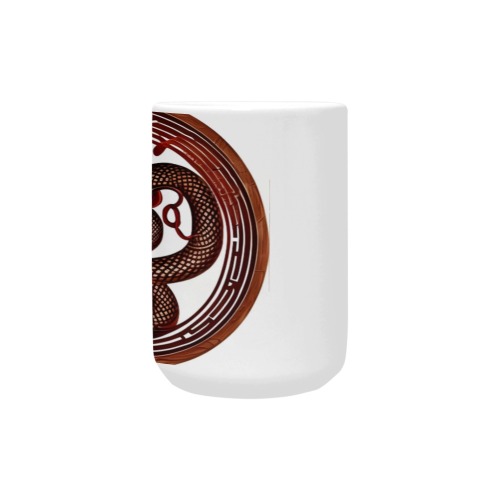 Wood Snake Custom Ceramic Mug (15OZ)