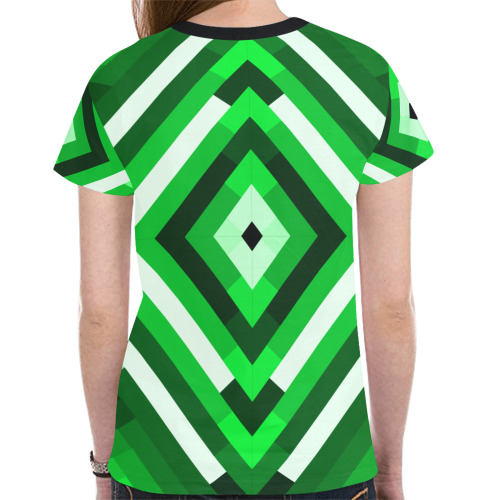 retrogreen New All Over Print T-shirt for Women (Model T45)