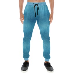 Leather Blue Light by Artdream Men's All Over Print Sweatpants (Model L11)