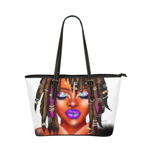 IMG_1375 Leather Tote Bag/Large (Model 1651)