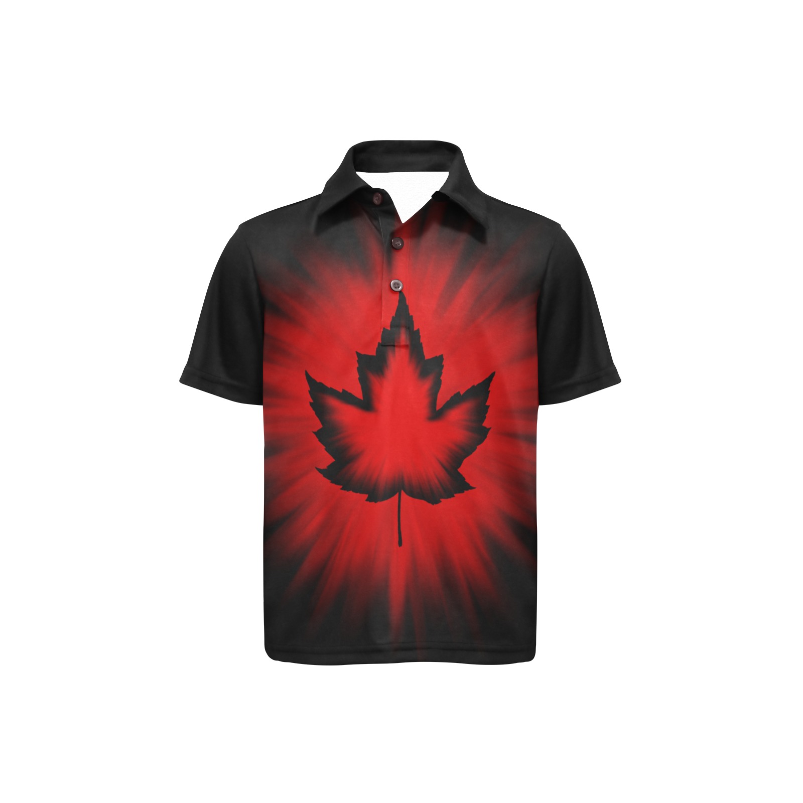 New Girl's Canada Team Shirts Big Girls' All Over Print Polo Shirt (Model T55)