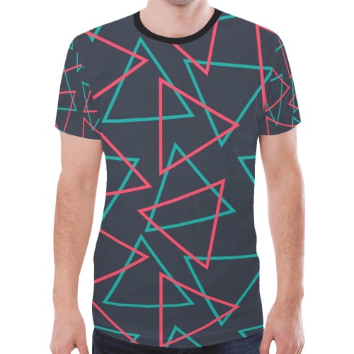 Triangles New All Over Print T-shirt for Men (Model T45)
