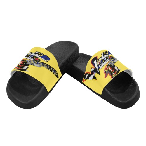 WD.WR.LOGO.YELL Men's Slide Sandals (Model 057)