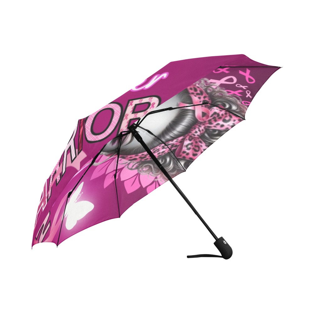 Breast Cancer Warrior 1 Auto-Foldable Umbrella (Model U04)