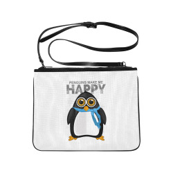 Penguins Make Me Happy Slim Clutch Bag (Model 1668)