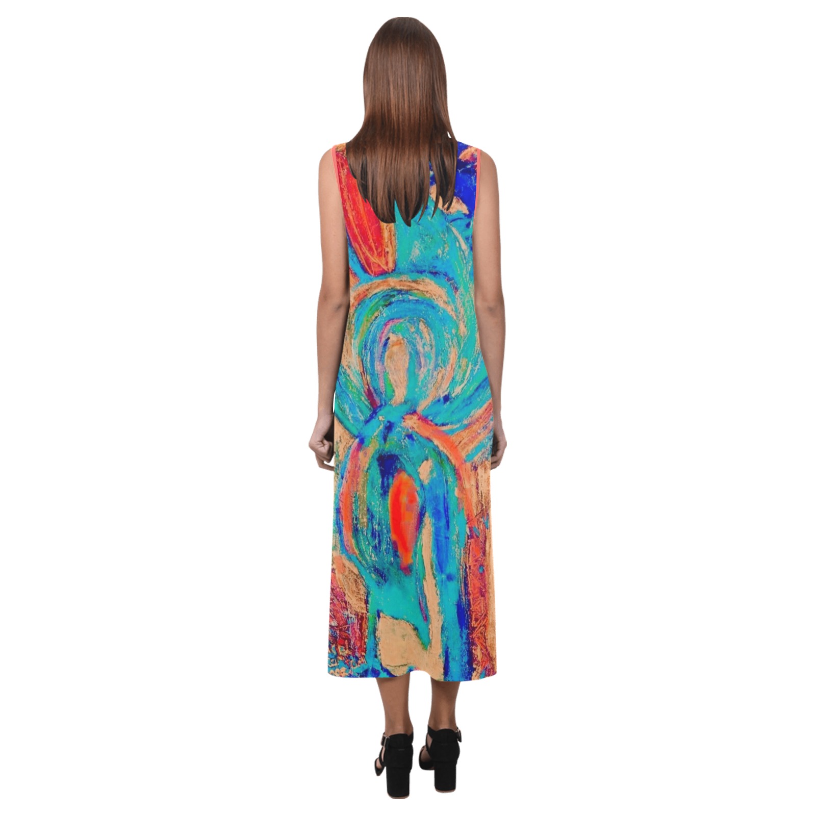 Angel Collection Phaedra Sleeveless Open Fork Long Dress (Model D08)