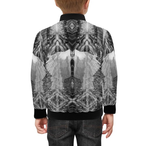 feathers 7 Kids' Bomber Jacket with Pockets (Model H40)