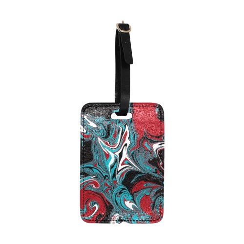 Dark Wave of Colors Luggage Tag