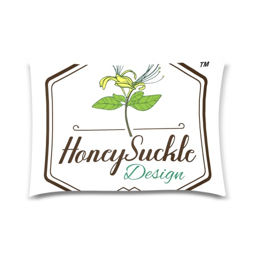 Honey Suckle Custom Zippered Pillow Case 20"x30"(Twin Sides)
