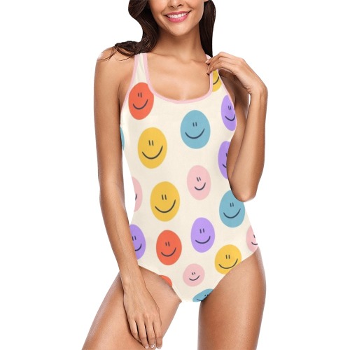 Smiley Vest One Piece Swimsuit (Model S04)