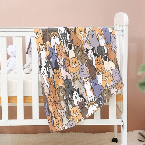 World of Cats Baby Blanket 30"x40"