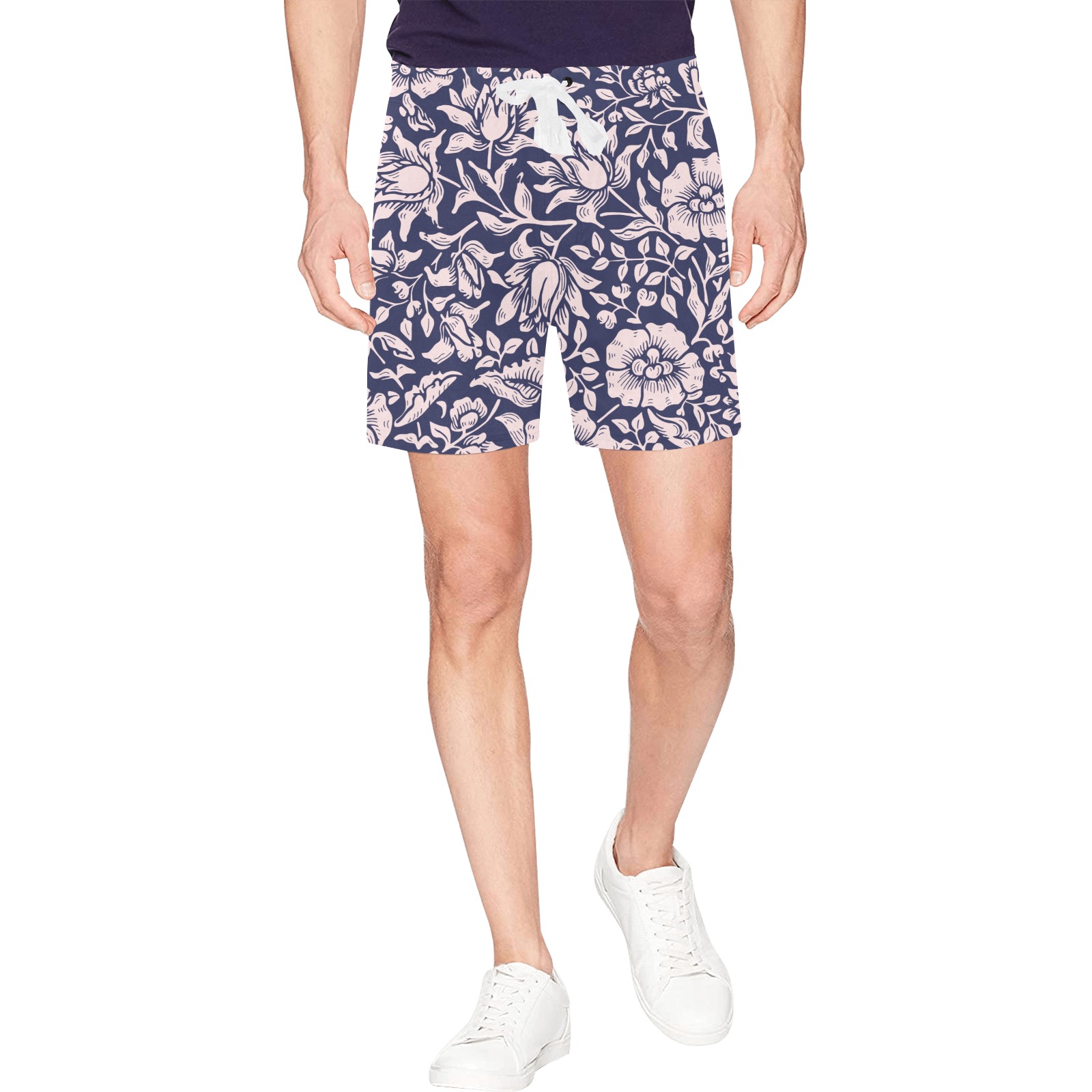 Shorts Men's Mid-Length Beach Shorts (Model L47)