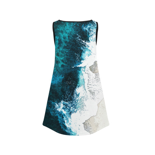Ocean And Beach Girls' Sleeveless Dress (Model D58)