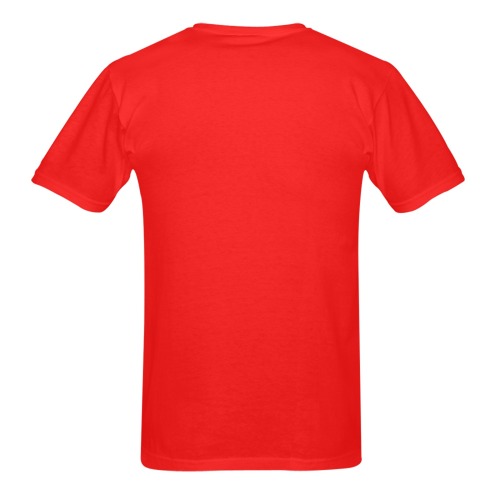 Red - Men's Heavy Cotton T-Shirt (One Side Printing)