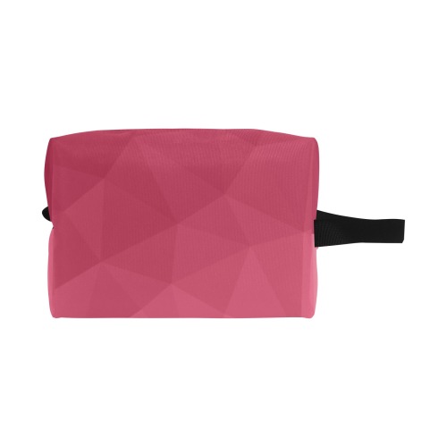 Magenta pink ombre gradient geometric mesh pattern Wash Bag (Model 1721)