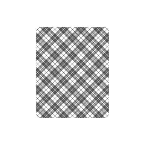 Tartan black white pattern holidays Christmas xmas elegant lines geometric cool fun classic elegance Rectangle Mousepad
