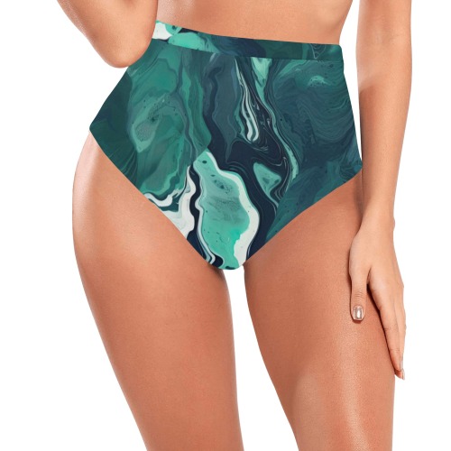CG_a_green_and_blue_textured_surface_in_the_style_of_fluid_ink__a554411a-d31f-4985-870d-aa079fbe9cda High-Waisted Bikini Bottom (Model S13)