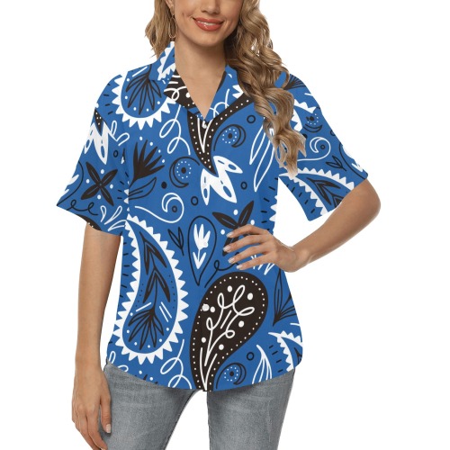 Modern Paisley nature shapes B