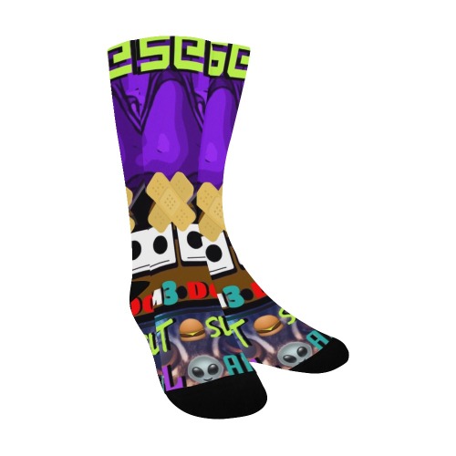 esk aliens sox Men's Custom Socks