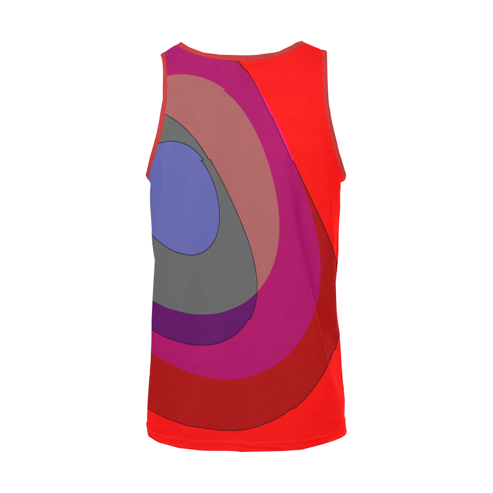 Red Abstract 714 Men's All Over Print Tank Top (Model T57)