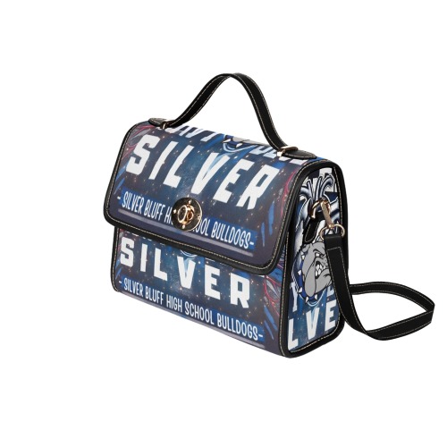 Silver Bluff Purse Waterproof Canvas Bag-Black (All Over Print) (Model 1641)