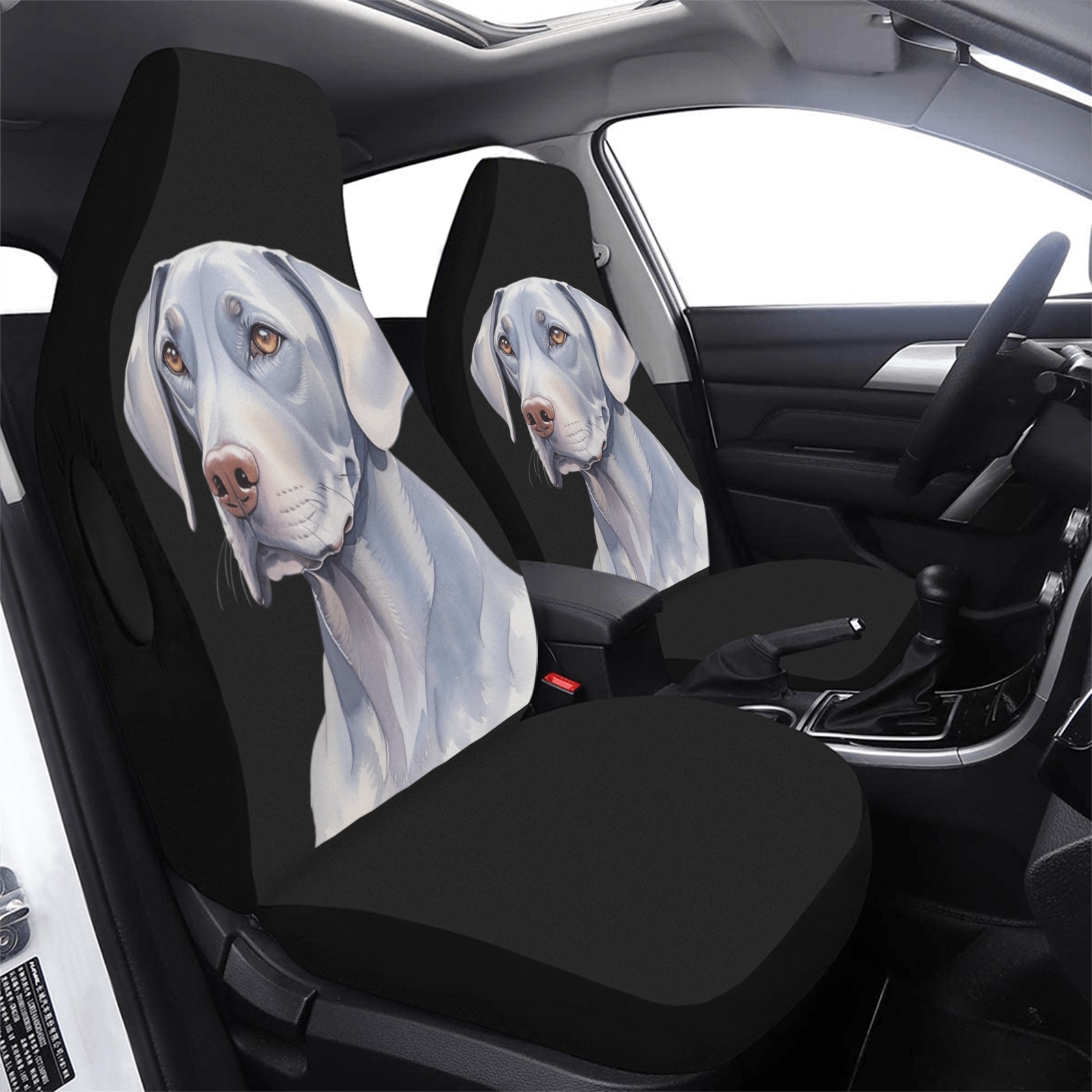 Weimaraner Car Seat Cover Airbag Compatible (Set of 2)