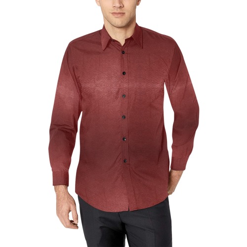 Leather Red Light by Artdream Men's All Over Print Casual Dress Shirt (Model T61)